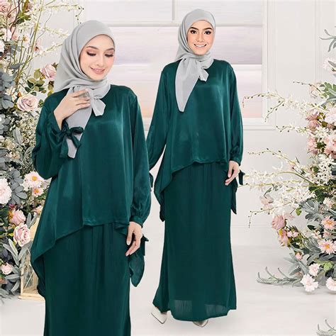 Baju Kebarung Labuh Hitam Baju Kurung Modern Raya 2023 Jubah Baju Nikah Plus Sizepuff Sleeve