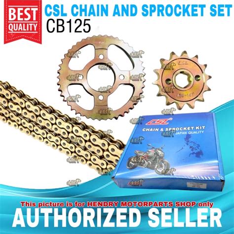 CSL Gold Chain And Sprocket Set For HONDA CB125 14T 42T 14T 45T 428