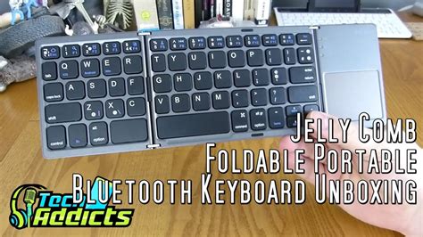 Jelly Comb Foldable Portable Bluetooth Keyboard Unboxing Youtube