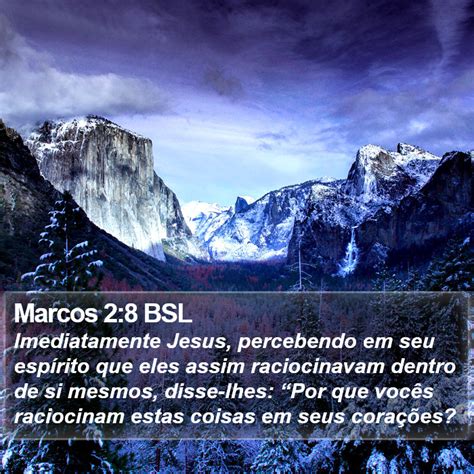 Marcos 2 8 BSL Imediatamente Jesus percebendo em seu espírito