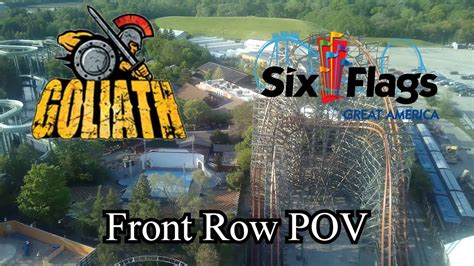 Goliath Front Row POV At Six Flags Great America YouTube