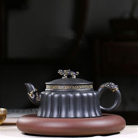 Yixing Teapot Hand Made Purple Clay Yixing Purple Clay Teapot 100ml