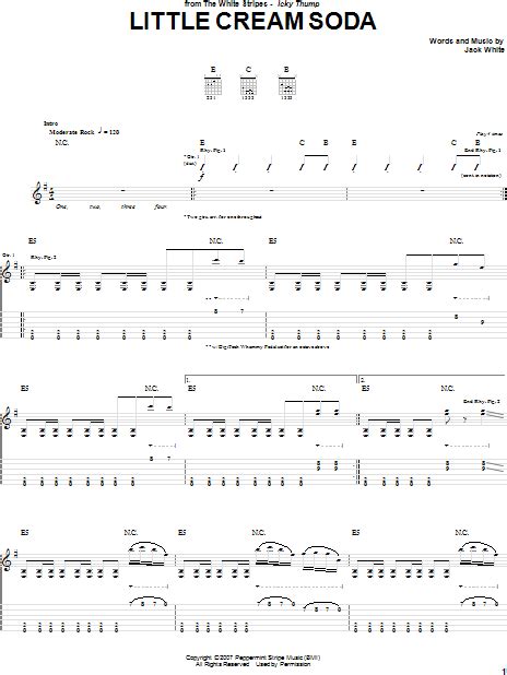 Little Cream Soda Guitar Tab Zzounds