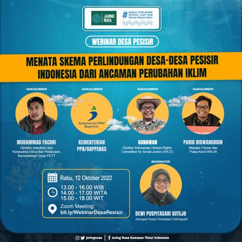 Webinar Menata Skema Perlindungan Desa Desa Pesisir Indonesia Dari