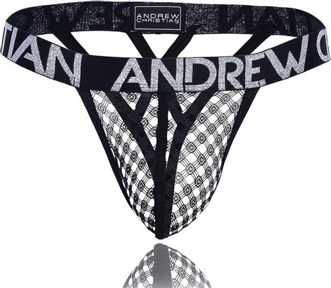 Andrew Christian Lace Thong W Almost Naked Black Amazon Ca Clothing Accessories