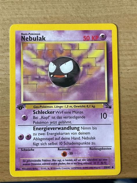 1 Edition Gengar Alpollo Nebulak Kaufen Auf Ricardo