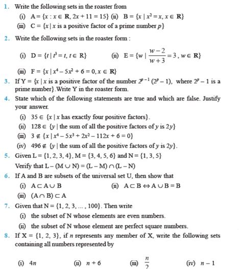 Important Questions For Class 11 Maths Chapter 1 Sets