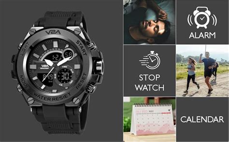 V2a Chronograph Analogue And Digital Sports Watch For Men Watch For Men Wrist Watch For Men