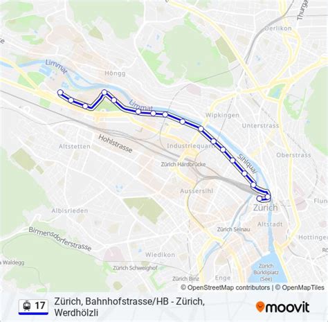 17 Route Schedules Stops Maps Zürich WerdhölzliZürich