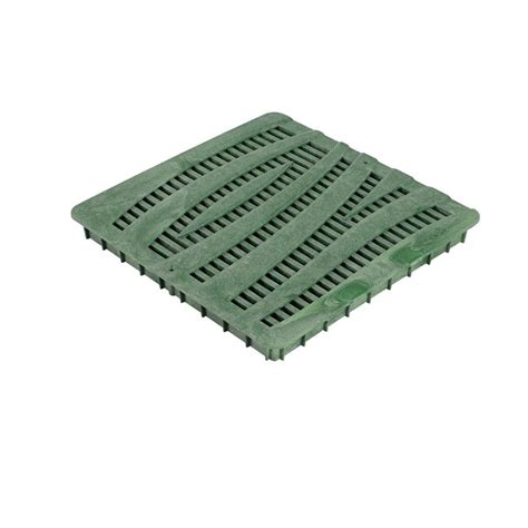 Reviews For Nds 12 In Plastic Square Drainage Catch Basin Grate With Wave Design In Green Pg