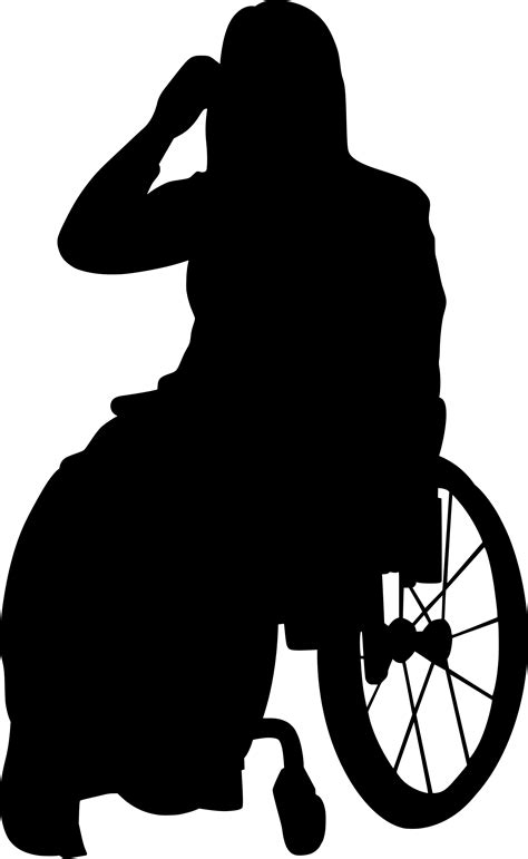 9 Handicap Disabled Wheelchair Silhouette Png Transparent