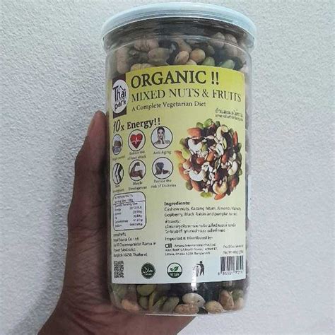 Thai Park Organic Mixed Nuts And Fruits 400g