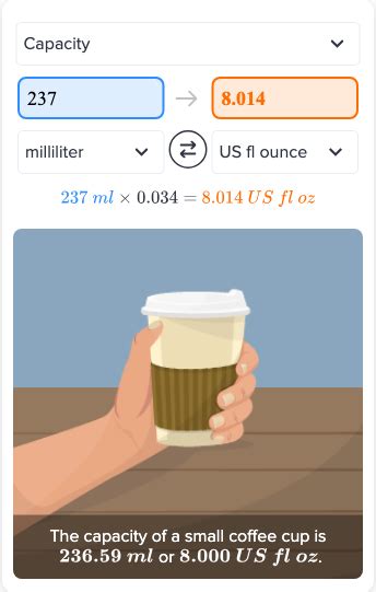 Flexi Answers How Many Ounces Are In 237 Ml Ck 12 Foundation