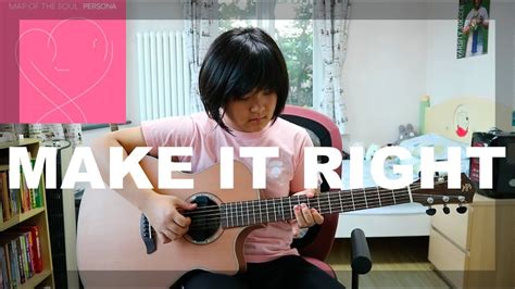 Make It Right BTS Fingerstyle Guitar Cover Free Tabs YouTube