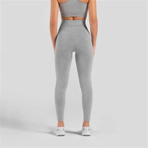 Leggings De Cintura Alta Contour NRG Light Light Gray Melange