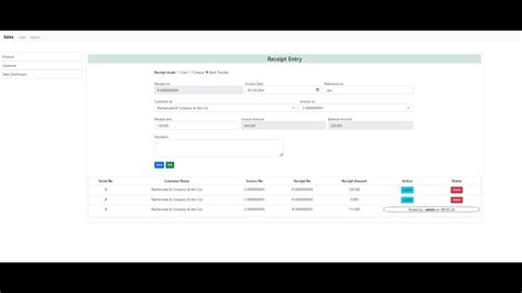 Easy Accounting Receipt St Video Functional Demo Python Django