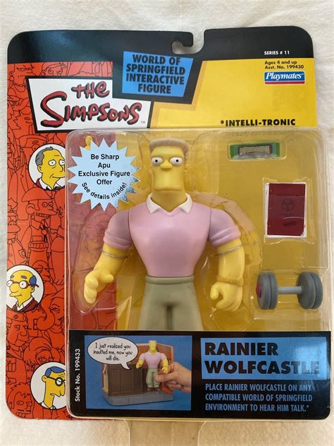 Simpsons Rainier Wolfcastle Series 11 Playmates Action Figure Brand New