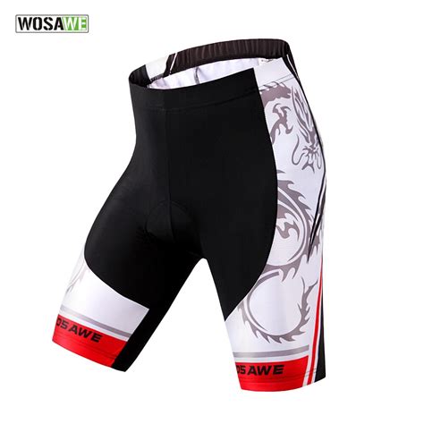 WOSAWE Summer Cycling Shorts 4D Gel Padded MTB Mountain Bike Bicycle