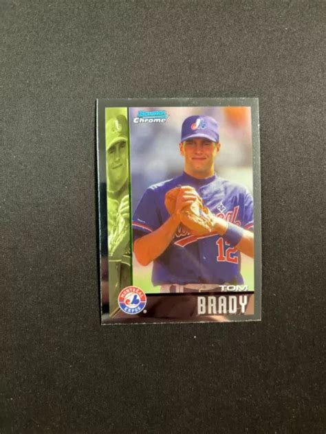 2023 BOWMAN DRAFT Tom Brady Montreal Expos Chrome Base Insert SSP BJLL