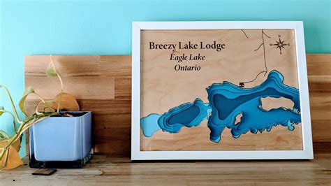 Eagle Lake Ontario Bathymetric Map Erlenmeyer Designs Science Design