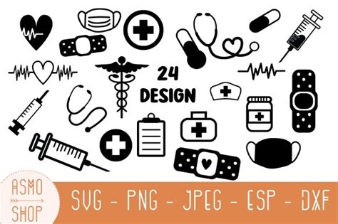 Medical Icons Svg Bundle Design Svg Graphic by ASMOshopStore · Creative ...