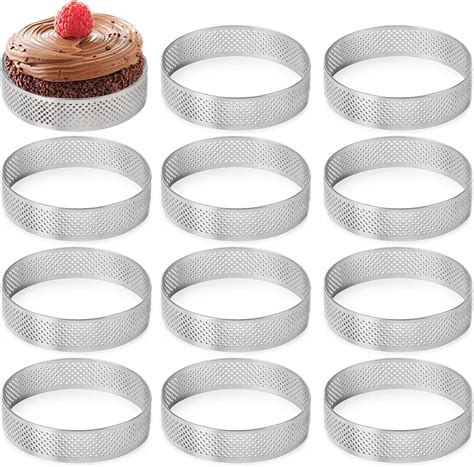 Amazon Pack Inch Stainless Steel Tart Ring Crumpet Rings Cake