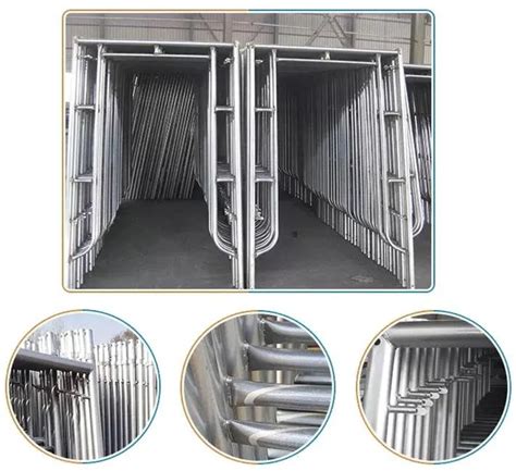 American 1700mm Painted Galvanized Steel Scaffolding Frames Factory