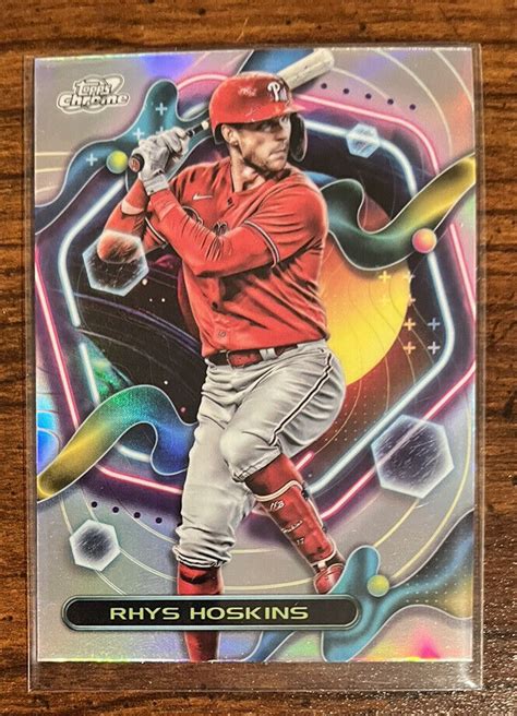 2023 Topps Cosmic Chrome Refractors 34 Rhys Hoskins Philadelphia