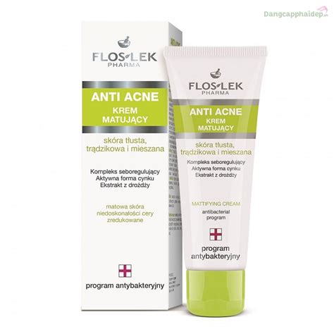 Kem Ki M So T D U Nh N Floslek Anti Acne Mattifying Cream Ml