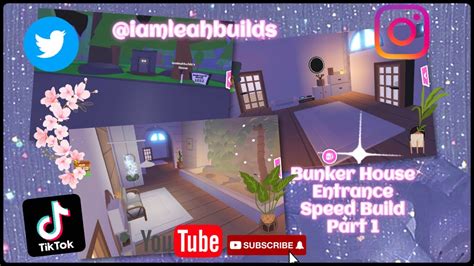 Adopt Me Roblox Bunker House Aesthetic Entrance Speed Build Part 1