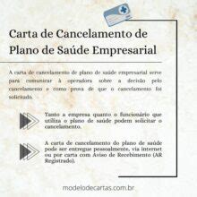 Carta De Cancelamento De Plano De Sa De Empresarial Modelos De Carta