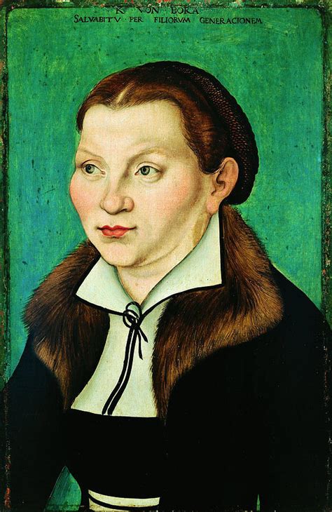 Portrait Katharina Von Bora Painting By Lucas Cranach The Elder Fine