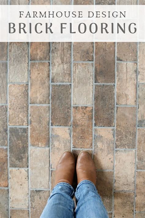 Faux Brick Flooring Brick Tile Floor Brick Look Tile Types Of Wood