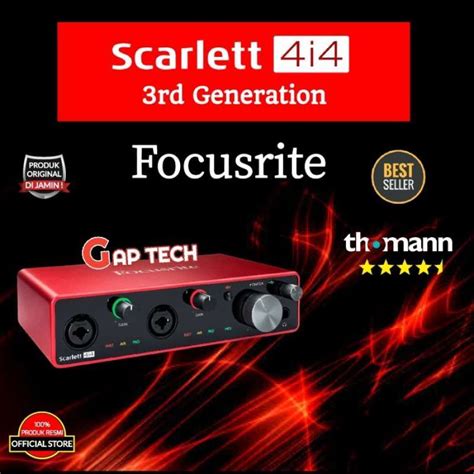 Promo Focusrite Scarlett I Rd Gen Generasi Usb Audio Interface