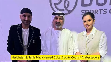 Harbhajan And Sania Mirza Named Dubai Sports Council Ambassadors