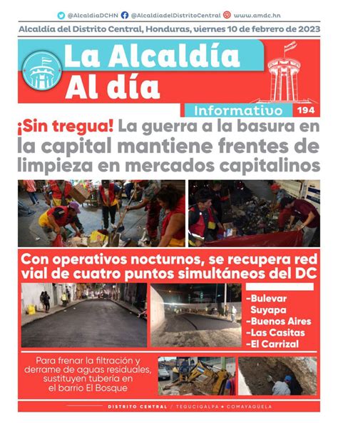 Alcald A Del Distrito Central On Twitter La Alcald A Te Informa Sin