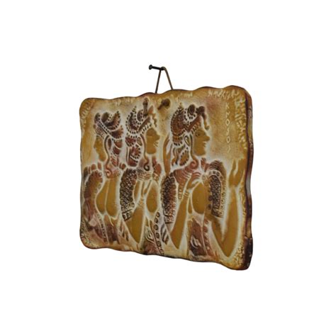 Set Of 6 Minoan Ceramic Tiles Wall Relief Decor Knossos Palace King Minos