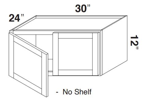 Kabinet King Noble White Oak W301224 Refrigerator Wall Cabinet