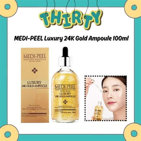 Medi Peel Luxury 24k Gold Ampoule 100ml Shopee Thailand