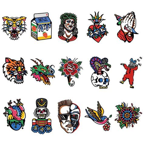 Buy Pusnmi Realistic Temporary Tattoos Vintage Long Lasting Temporary
