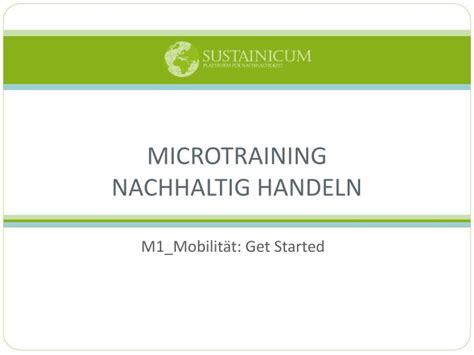 PPT M1 Mobilität Get Started PowerPoint Presentation free download