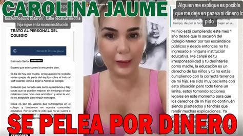 Carolina Jaume Y Allan Zenck Se P Lean Por Dinero Y Su Hijo Youtube