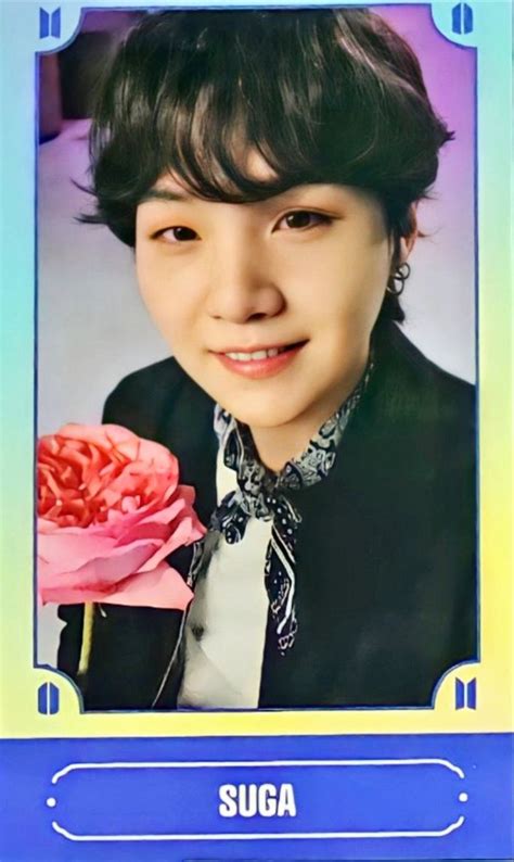 Bts Festa 2021 D Day Calendar Flower Photocards Yoongi Photo Cards D