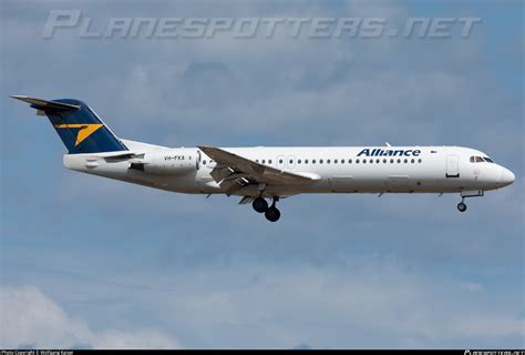 Vh Fka Alliance Airlines Fokker F F Mark Photo By Wolfgang