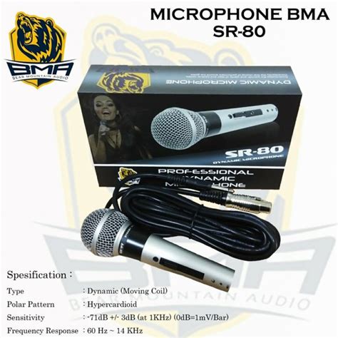 Jual Mic Dynamic BMA SR 80 Di Lapak Ian Shop Elektronik Bukalapak