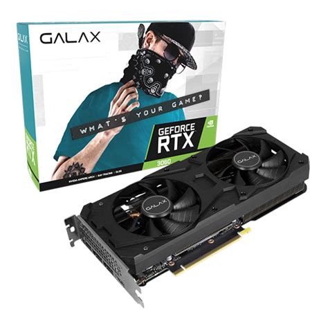 Vga การ์ดแสดงผล Galax Geforce Rtx 3060 1 Click Oc 12gb Gddr6