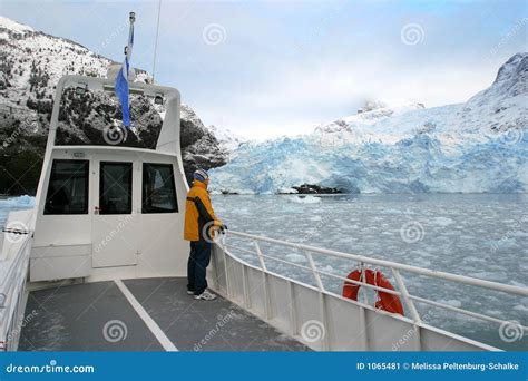 Glacier Upsala stock image. Image of boat, argentine, view - 1065481