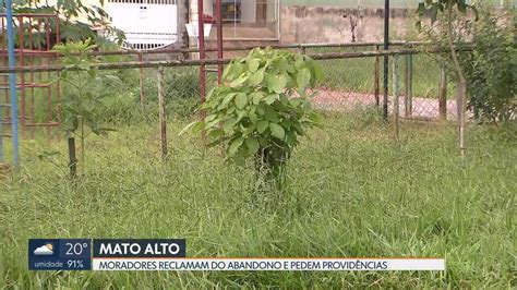 V Deo Moradores Reclamam Do Mato Alto Em Parques E Pra As Do Df Df G