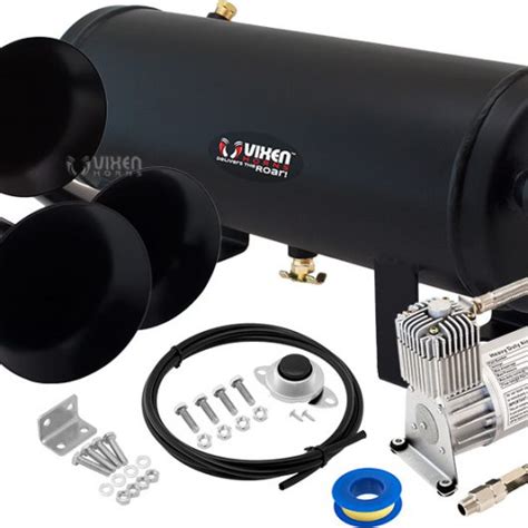 Vixen Horns Vxo B Triple Trumpet Train Air Horn Black With