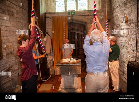 Bell ringing for a wedding ceremony at Church of the Holy Rood ...